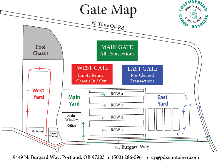 PCR Yard Map PCR Yard Map